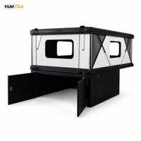 Camper Hard Shell Aérodynamique pour Pick-up, Design à Profil Bas, Prêt à l'Installation sur Barre de Toit