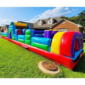 Carrera de obstáculos inflable de juegos al aire libre para adultos y niños baratos comerciales a la venta - Product Image 2