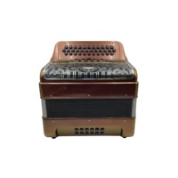 SEASOUND Accordéon professionnel 34 boutons 12 basses 5 registres avec grille et boutons noirs violets JB3412D Acordeon Musical OEM
