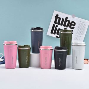 Mug à café isotherme en acier inoxydable 304 de 510 ml avec bec verseur rabattable, portable, pour activités promotionnelles - Product Image 3