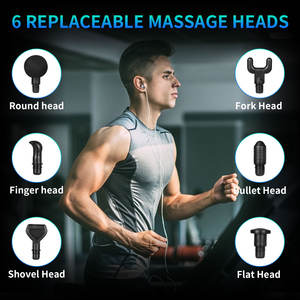 Pistolet de Massage musculaire, 6 têtes à <span class=keywords><strong>30</strong></span> vitesses, Massage des tissus profonds, écran LED, Percussion musculaire, Fascia, livraison directe - Product Image 2