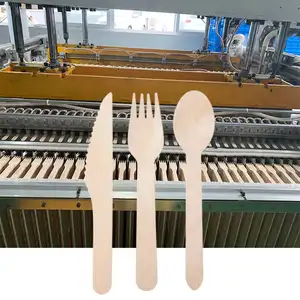 Degradable Natural Wholesale Factory Price Free Sample Disposable Wooden Cutlery Knife Fork Spoon