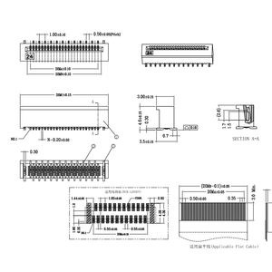 מחברי חוטים ללוח מסוג פין-הידר, שורה אחת, מרווח 2 מ\\\"מ, חסכוניים, עם מארז PC להגנה מפני הכנסה שגויה של חוטים בלוח. - Product Image 3