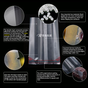 大米袋透明真空袋 PA/NY 材质一次性米砖谷物平底封口袋方型谷物包装 - Product Image 6