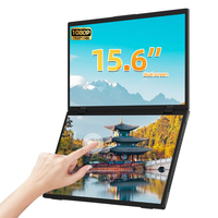 Monitor Portátil Eimio Hot de 15.6 Pulgadas, 60Hz, IPS, Pantalla Ancha 1080p, Doble Pantalla Táctil, con Interfaz Tipo-C, Extensor de Monitor para Laptop, OEM