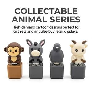 Lindo Juguete Sensorial Antiestrés con Interruptor Mecánico de Animalitos, Sonido de Clic Satisfactorio, Llavero de Descompresión, Regalo al por Mayor - Product Image 4