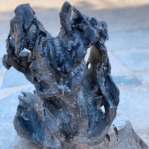 Lingbi Stone Décoration de jardin extérieur Grain de montagne Nature <span class=keywords><strong>Art</strong></span> en marbre brun noir pour pavé - Product Image 3