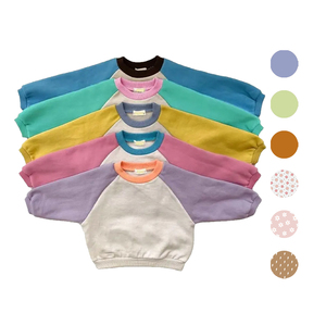 Sudadera Infantil con Mangas en Contraste, Bloques de Color, Estilo Oversize, Suéter Informal de Algodón para Niños, OEM - Product Image 1