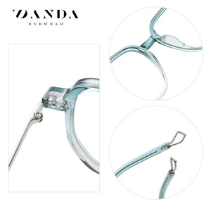 Danda Eyewear Gafas rectangulares con montura completa y antiluz azul para mujer, montura TR ligera, modelo TJ851 - Product Image 3