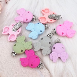 Attache-<span class=keywords><strong>sucette</strong></span> en silicone 10 couleurs, accessoires DIY pour bébé, sans BPA, attache-<span class=keywords><strong>sucette</strong></span> pour bébé - Product Image 2