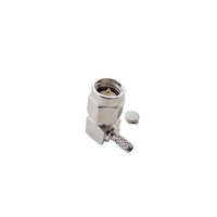 Conector de Antena Eléctrico Impermeable SMA Macho en Ángulo Recto para Cable RG316