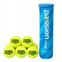 Balle de tennis pressurisée certifiée ITF ODEA, 57 % laine, rebond élevé, caoutchouc durable, pour matchs professionnels, sport, boîte portable de 4