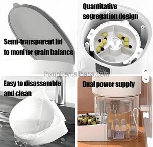 Pengumpan Makanan Hewan Peliharaan Otomatis <span class=keywords><strong>2026</strong></span> untuk Kucing dan Anjing Hadiah Tahun Baru dengan Mangkuk Baja Tahan Karat Bentuk Bulat Sumber Daya Pengisian - Product Image 6