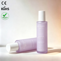 Bouteilles en verre vides pour cosmétiques de soin du visage, crème hydratante, crème nourrissante, logo de marque personnalisé, violet, 60 ml, 80 ml, 100 ml