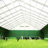 Tente de sport extérieure personnalisée 20x30m, populaire pour les terrains de tennis, volleyball, football, pickleball, paddle, événements religieux et chapiteaux