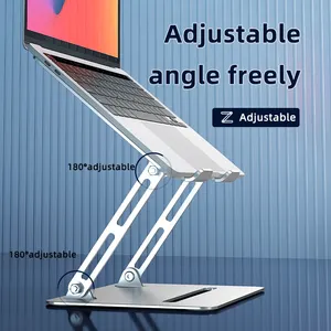 OEM Portable Laptop Foldable Stand Height Adjustable Carbon Steel Notebook Desk Support For Tablet Pc