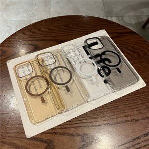 High Clear Magnetic <b>PC</b> Phone Case for iPhone 16 Pro Transparent <b>Wireless</b> Charge Cell Phone Case for iPhone 16 15 14 13 12 - Product Image 2