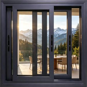 Finestra Scorrevole Moderna in Alluminio Rinforzato con Taglio Termico, Insonorizzata, Capacità di Carico 200kg, Doppio Vetro, <span class=keywords><strong>per</strong></span> Balcone e Cucina, 45dB - Product Image 4