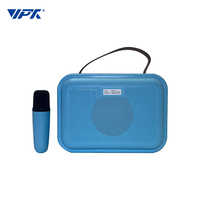 Enceinte Bluetooth avec microphone sans fil, haut-parleur Bluetooth, lampe d'ambiance colorée, enceinte karaoké avec micro et Bluetooth