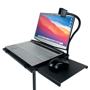 Support d'ordinateur <span class=keywords><strong>portable</strong></span> réglable en hauteur avec plateau pour souris et support de téléphone pour bureau debout, maison, bureau, lit, <span class=keywords><strong>canapé</strong></span> - Product Image 2