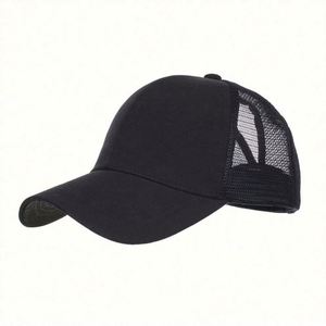 หมวกทรงหางม้าสำหรับผู้หญิงพร้อมตาข่ายด้านหลังสไตล์ Trucker Cap / โรงงานผลิตหมวกกีฬาตามสั่งสำหรับผู้หญิงมาตรฐาน BSCI - Product Image 1