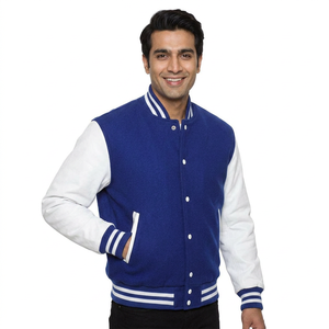 Custom Made Winter Varsity Lettermen <b>Jacket</b> High Quality Leather Sleeves <b>Baseball</b> CollegeBaseballjacket <b>for</b> <b>men</b> - Product Image 1