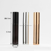 Vente en gros de petits flacons d'atomiseur d'échantillon de 10ml de flacons de parfum en verre et aluminium avec pulvérisateur de brouillard d'étanchéité à baïonnette pour emballage cosmétique