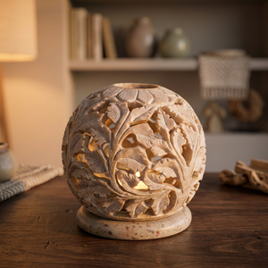Boule de Pierre Souple de Haute Qualité, Objet Décoratif pour Table de Maison, Design Antique - Product Image 3