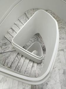 Carreaux d'escalier en spirale en marbre vert veiné pour l'immobilier haut <span class=keywords><strong>de</strong></span> gamme - Product Image 5