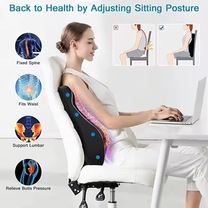 Almohada de espuma viscoelástica de soporte lumbar de fábrica OEM <span class=keywords><strong>para</strong></span> almohada trasera de coche soporte de espalda ergonómico <span class=keywords><strong>para</strong></span> silla de oficina alivia el dolor de espalda - Product Image 5