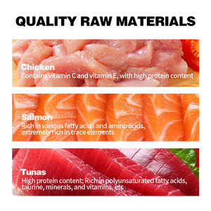 Muestras gratuitas, relación equilibrada de calidad superior, golosinas para gatos, soporte digestivo, ingredientes totalmente naturales, comida cremosa húmeda para gatos - Product Image 2