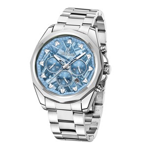REWARD 812052M Ice Blue Quartz <b>Watches</b> for <b>Men</b> <b>Waterproof</b> Luminous Chronograph <b>Watch</b> Stainless Steel Reloj Hombre - Product Image 1