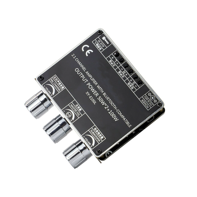 E100L 2.1 Sound Channel Audio Power Amplifier Board Module High and Low Tone Heavy Subwoofer