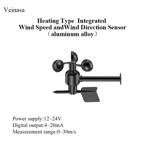 XS-WSDS02 סוג סגסוגת אלומיניום ABS תחנת מזג אוויר מטאורולוגית משולבת חיישן כיוון מד רוח -10~50 - Product Image 1