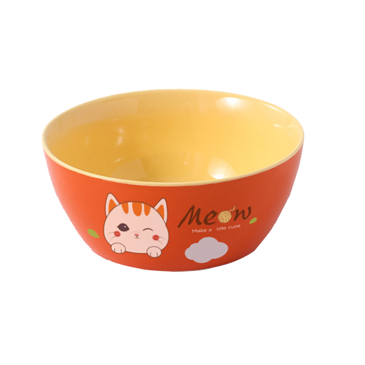 Popular new cartoon children's ceramic rice bowl cute creative tableware student dormitory home single dessert bowl