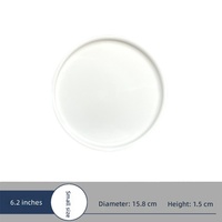 Assiette plate en céramique blanche de style européen créatif, assiette à steak, vaisselle de restaurant occidental pour hôtels, assiette à gâteau et à pizza, compatible lave-vaisselle