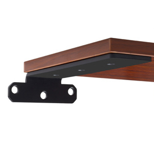 Support d'étagère mural en métal robuste Support d'étagère en forme de T en acier inoxydable Support de planche de bois <span class=keywords><strong>invisible</strong></span> - Product Image 2