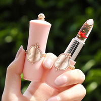 Rouge à lèvres en gelée de cristal à changement de couleur magique 6 couleurs, brillant à lèvres nutritif longue durée, baume à lèvres naturel