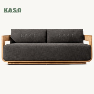 Garden Furniture Set Luxury Teak Wood Lounge Set Corner Conversation Set Patio Couch Sectional Modern Teak Outdoor <strong>Sofa</strong> Set - Product Image 2