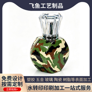 Botella de Perfume Flying Fish, Vidrio con Impresión por Transferencia de Agua, Tratamiento de Superficie Personalizado de Alta Gama - Product Image 3