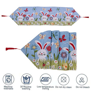 DAMAI - Nuevas Decoraciones de Pascua de Lujo, Camino de Mesa de Tela Tejida, Mantel, Decoración de Mesa de Comedor, Decoración del Hogar - Product Image 3