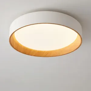 נורדי עגול אורות תקרת LED ניתן לעמעום עבור חדר שינה סלון מסלול מנורות תקרה חדר אמבטיה עיצוב בית גוף תאורה ברק