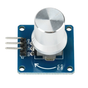 เซ็นเซอร์วัดมุมแบบหมุน DC 3-5.5V / โมดูลโพเทนชิโอมิเตอร์สำหรับปรับระดับเสียงและหรี่ไฟ - Product Image 2