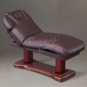 BonnieBeauty BN-A201 <b>Electric</b> Beauty Spa <b>Table</b> 4 Motors Adjustable Leather Facial Bed Headrest for Workshops Facial Applications - Product Image 1