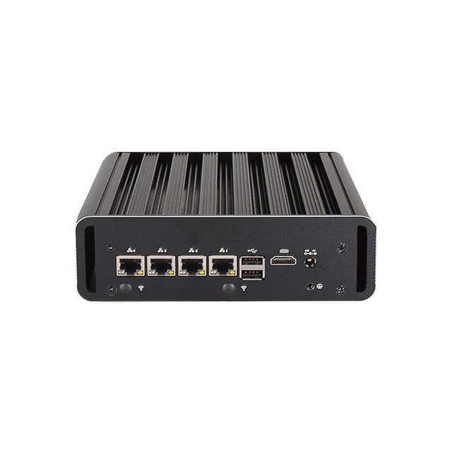 Mini Pc Linux Router Pc 4 Lan  N100 Support 1g 2.5g Network Chip Support PfSense Firewall Micro Pcs 16g Ram 128g Ssd