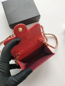 Meilleure Vente : Mini Sac <span class=keywords><strong>Téléphone</strong></span> en Cuir Caviar Luxe Léger avec Chaîne, Porte-Monnaie Bandoulière, Petit Sac - Product Image 3