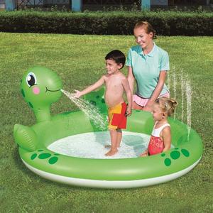 Piscine gonflable en forme de requin 228 cm, tapis de jeu aquatique extérieur pour enfants, pour s'amuser en nageant - Product Image 4
