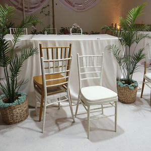 Lusso argento Chiavari sedia ispirata Design <span class=keywords><strong>Tiffany</strong></span> in acciaio per eventi di Catering all'aperto bar soggiorno uso appartamento - Product Image 2