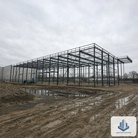 Entrepôt préfabriqué moderne en structure métallique de marque JINGYI, conception légère, bâtiment métallique direct usine pour usage commercial, garantie 1 an