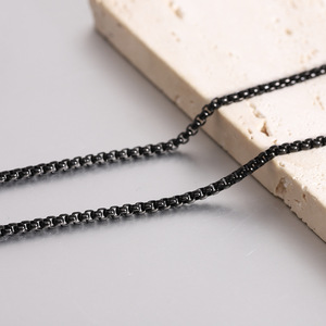 Collar de Cadena Minimalista de Acero Inoxidable, Chapado en Oro de 18K, Unisex, para Uso Diario, Regalo, Diseño Geométrico, Cadena de Clavícula con Eslabones Redondos - Product Image 3
